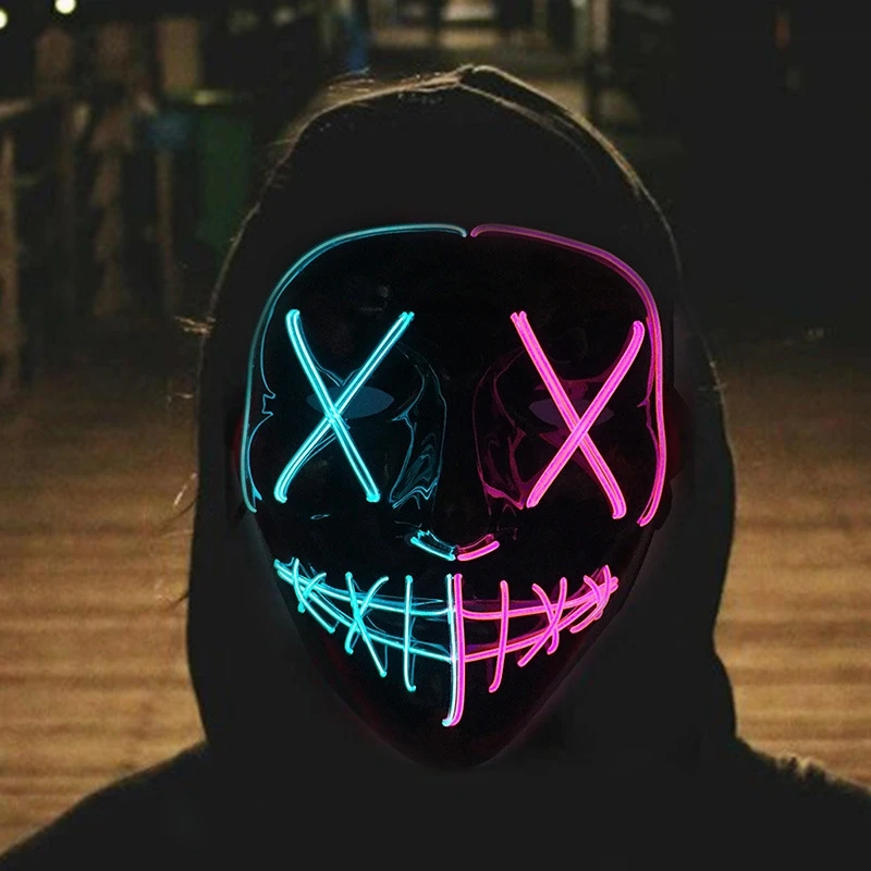Led Purge Mask Halloween - Hot Sale Halloween Glowing Scary Face