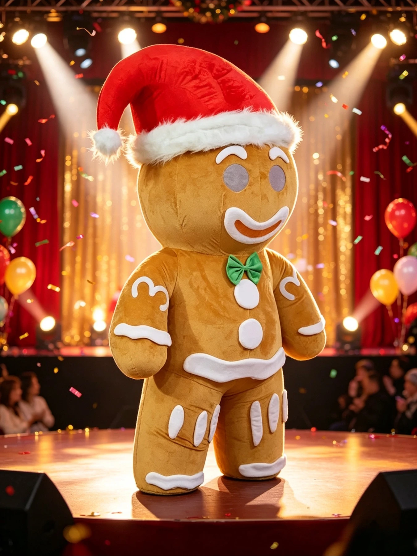 Costumes - Inflatable Gingerbread Man Costume Mascot Parade
