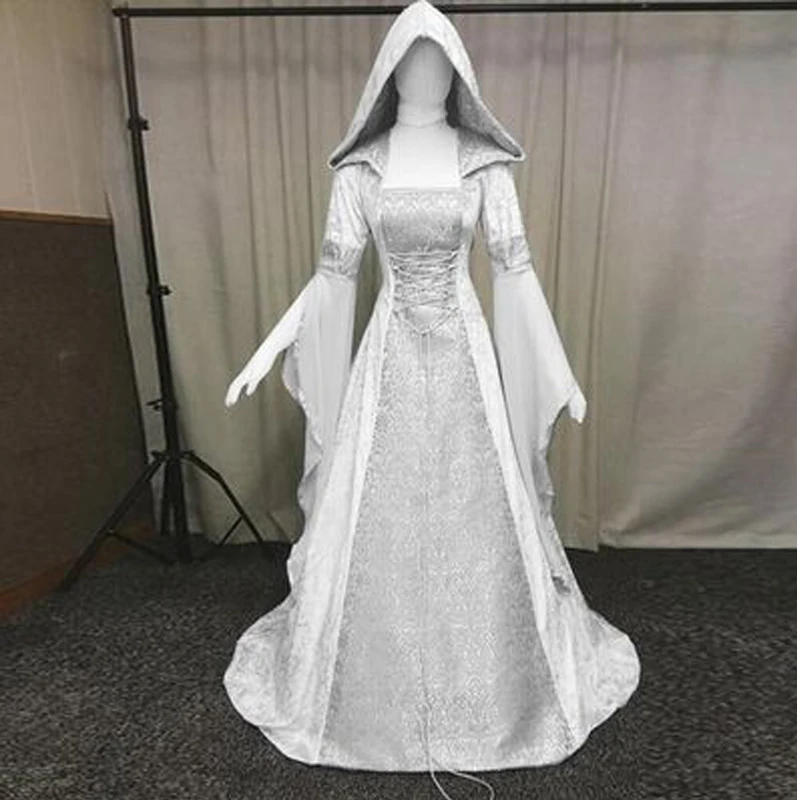 Medieval Renaissance Dress Women - Medieval Victorian Dress Renaissance Gothic White
