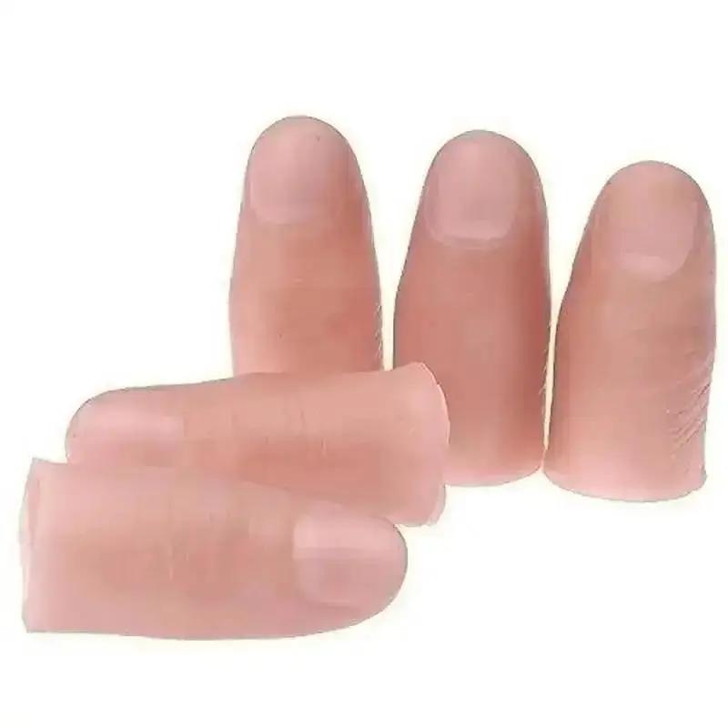 5Pcs/Set Hot Fakes Soft Thumb  - Thumb Tip Magic Trick Set ulasan dan harga