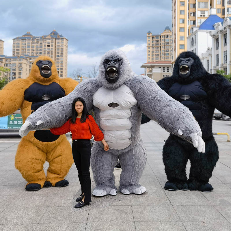 Real Life Inflatable Gorilla M - Inflatable Dinosaur Costume Adult ulasan dan harga