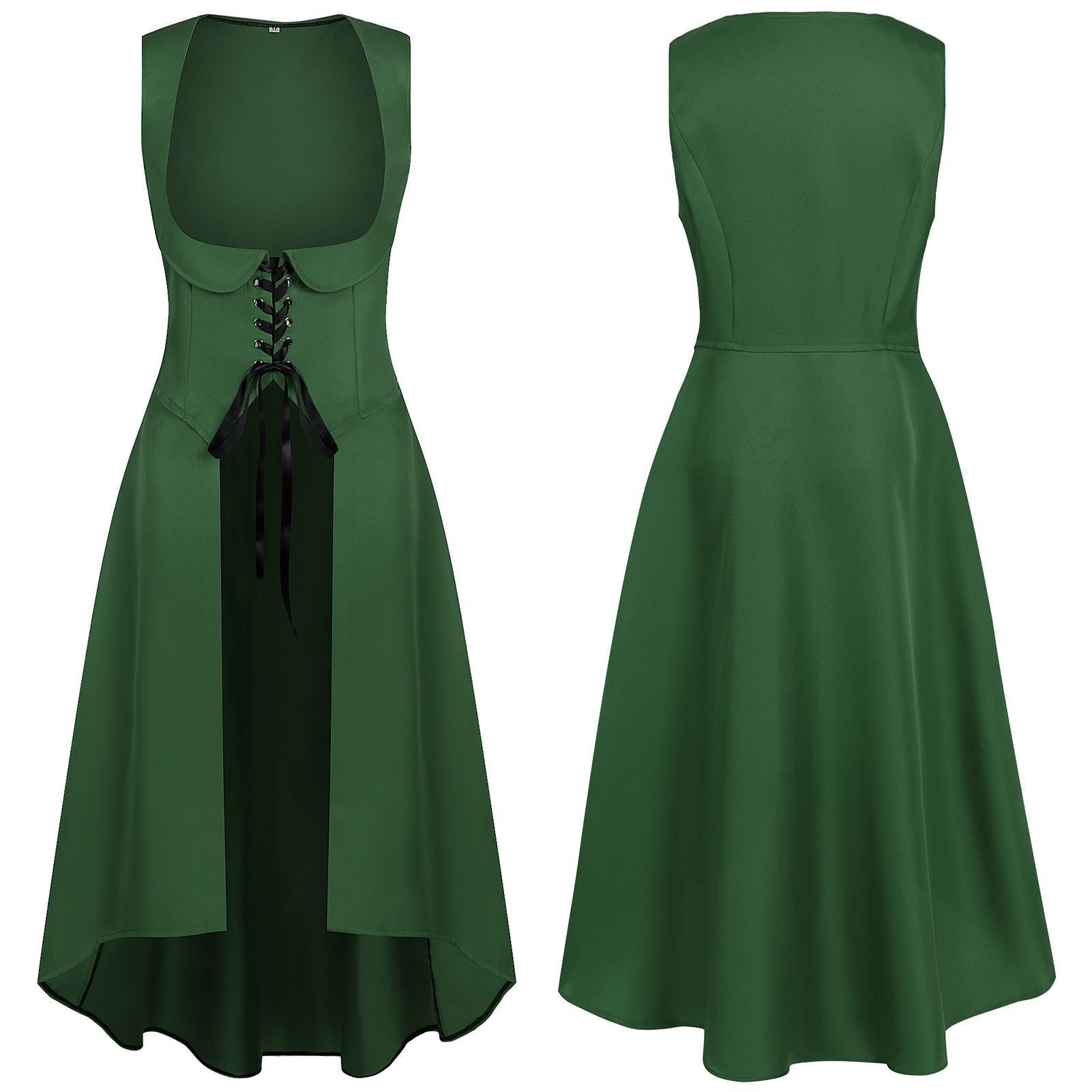 Long Dress Cosplay Costume Dre - Medieval Renaissance Dress Women ulasan dan harga