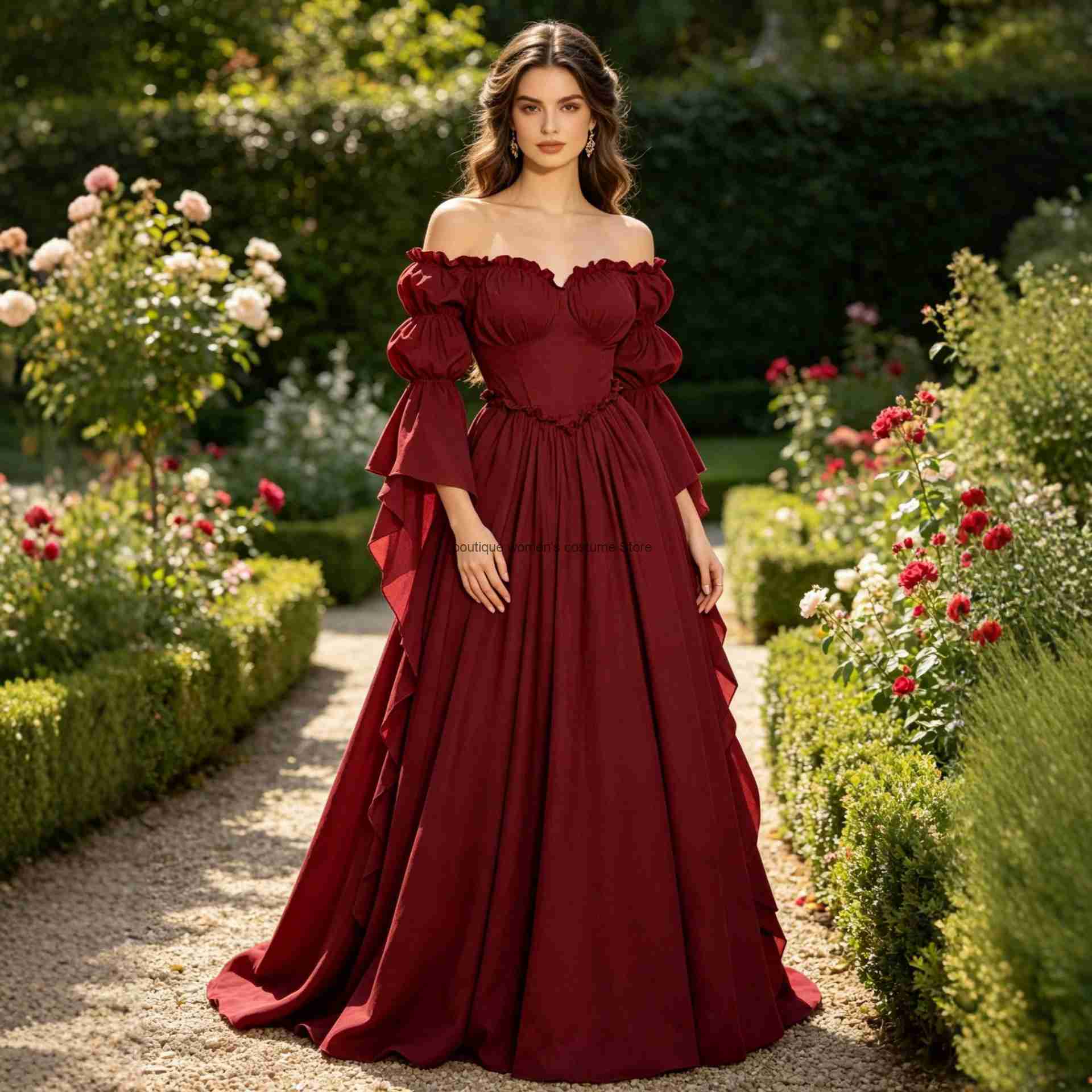 New Medieval Renaissance Gown  - Medieval Renaissance Dress Women ulasan dan harga