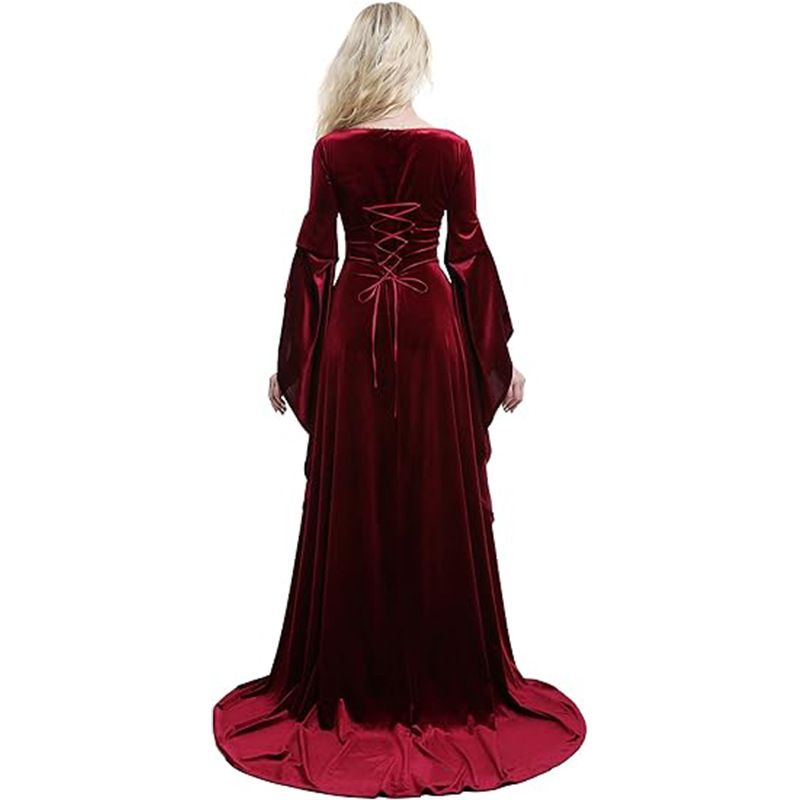 Women Medieval Dress Red Queen - Medieval Renaissance Dress Women ulasan dan harga