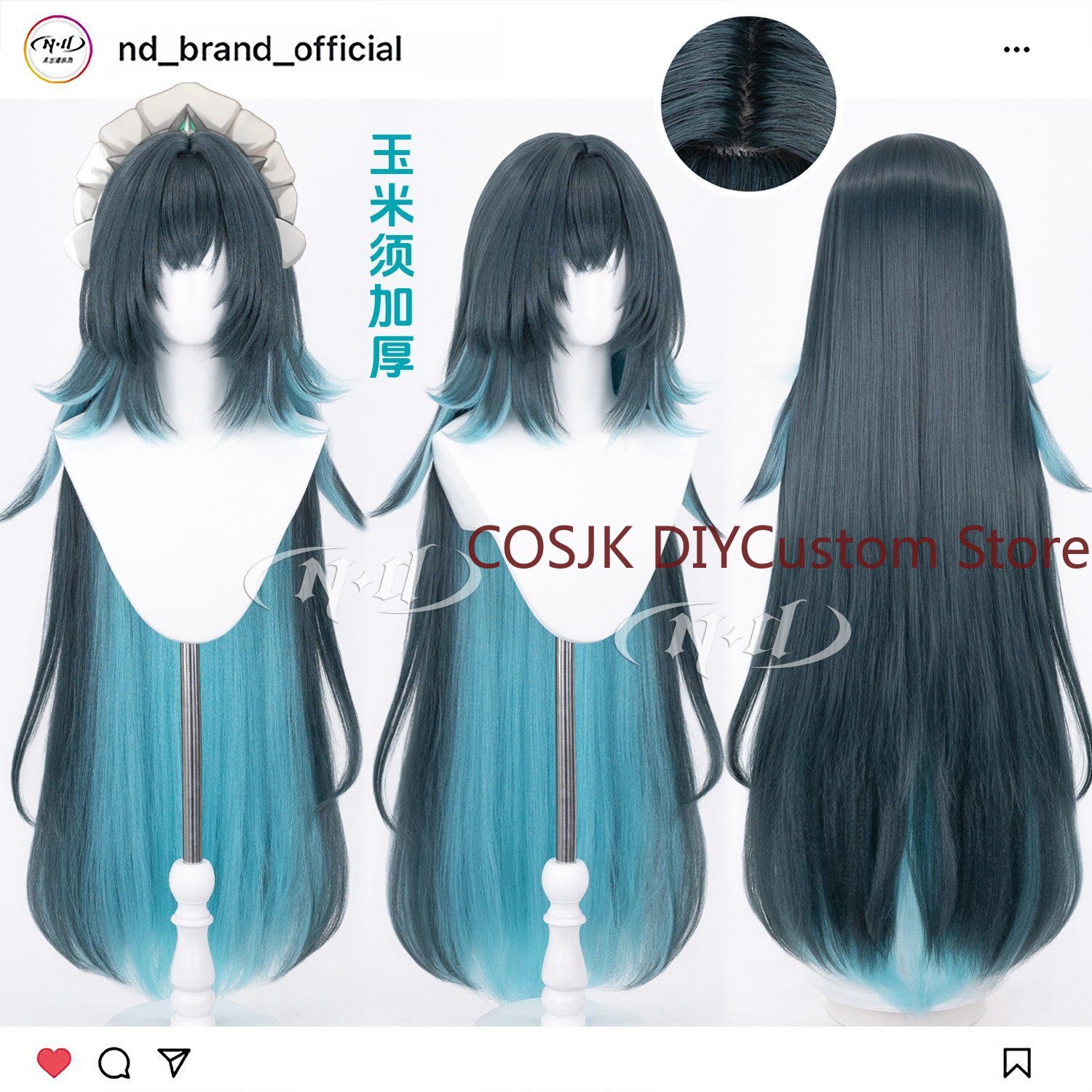 110cm Anime Danica Genshin Imp - Anime Cosplay Wig Heat Resistant ulasan dan harga