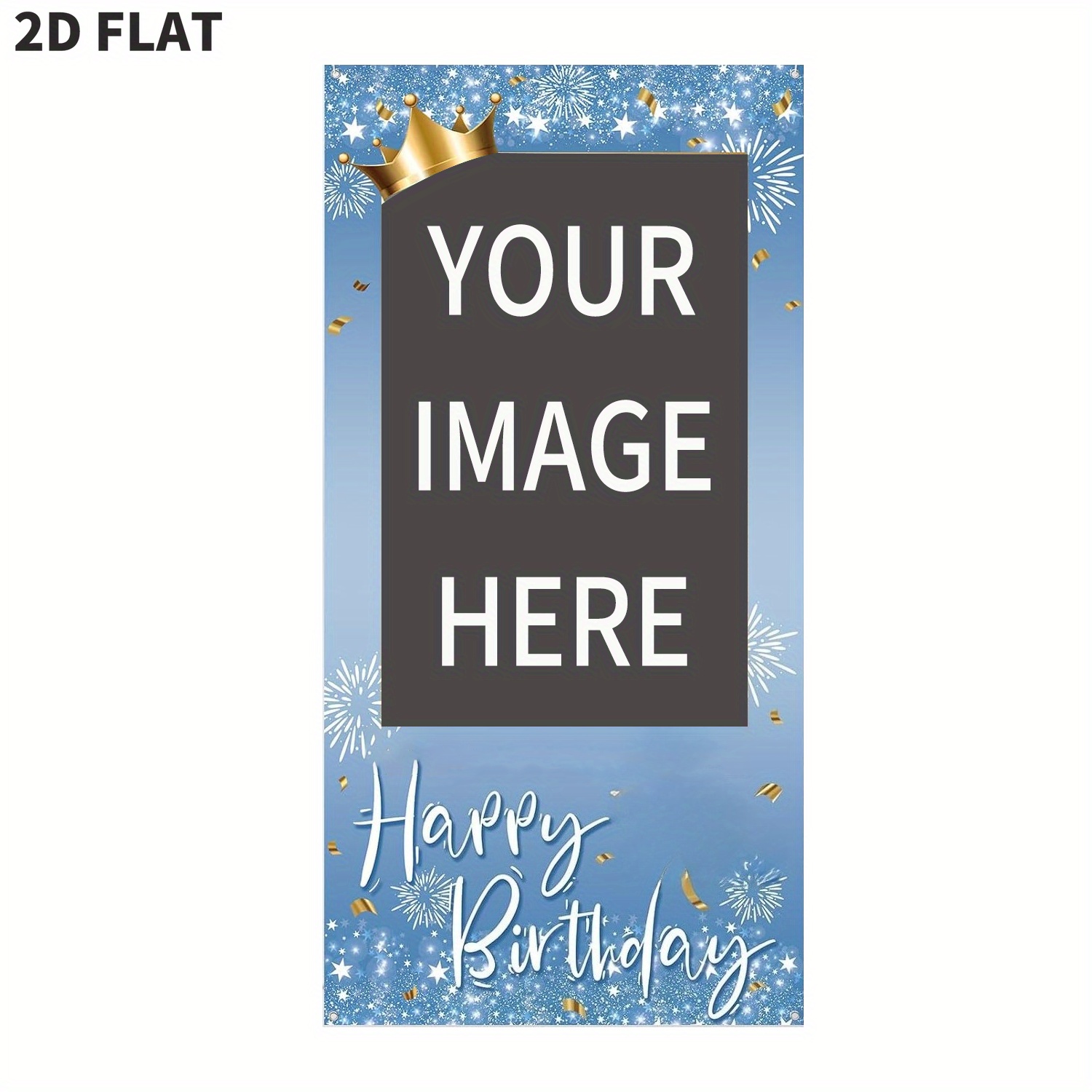 Custom Blue Color Happy Birthd - Party Supplies ulasan dan harga