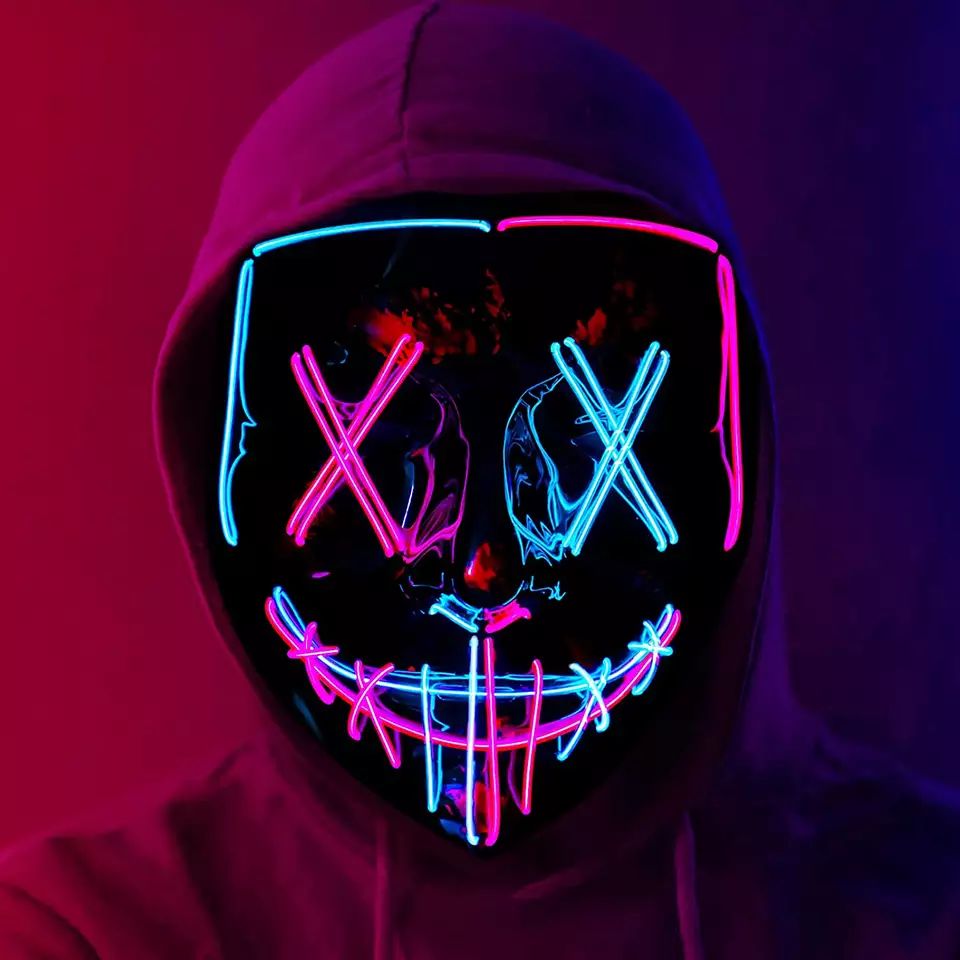 LED Light up Mask for Hallowee - Led Purge Mask Halloween ulasan dan harga