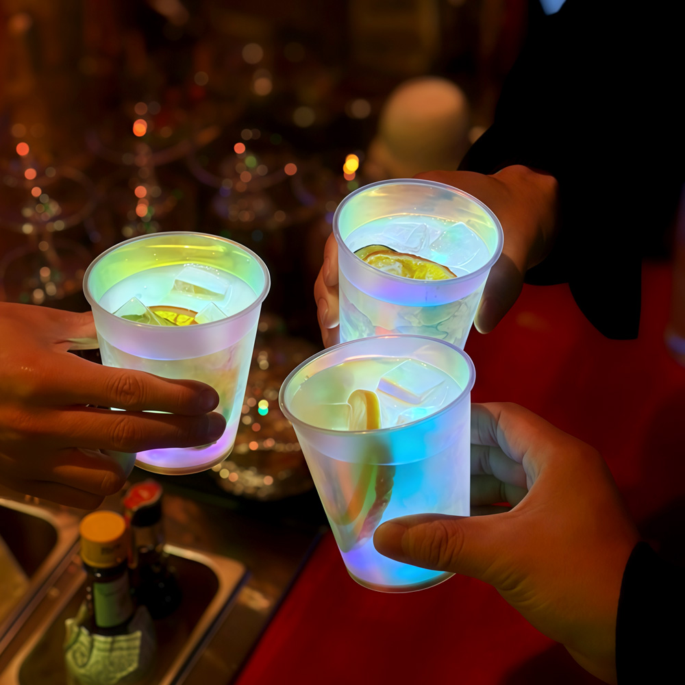 10pcs LED Glow in The Dark Cup - Glow In The Dark Party Glasses ulasan dan harga