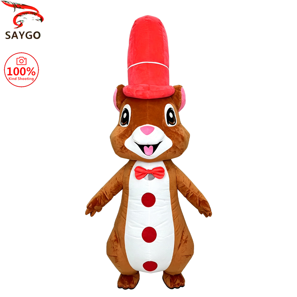 SAYGO Red Hat Squirrel Inflata - Costumes ulasan dan harga