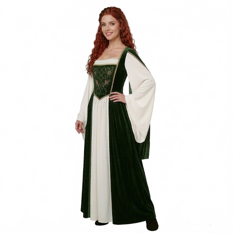 New Medieval Cosplay Costume R - Medieval Renaissance Dress Women ulasan dan harga