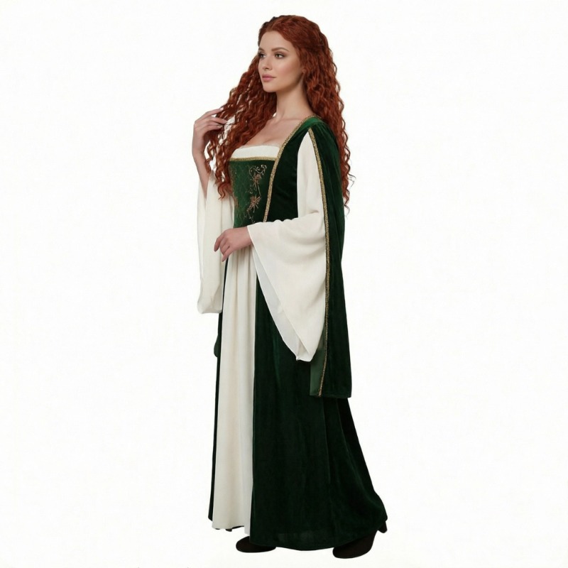 New Medieval Cosplay Costume R - Medieval Renaissance Dress Women ulasan dan harga
