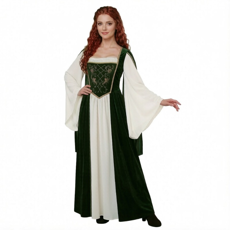 New Medieval Cosplay Costume R - Medieval Renaissance Dress Women ulasan dan harga