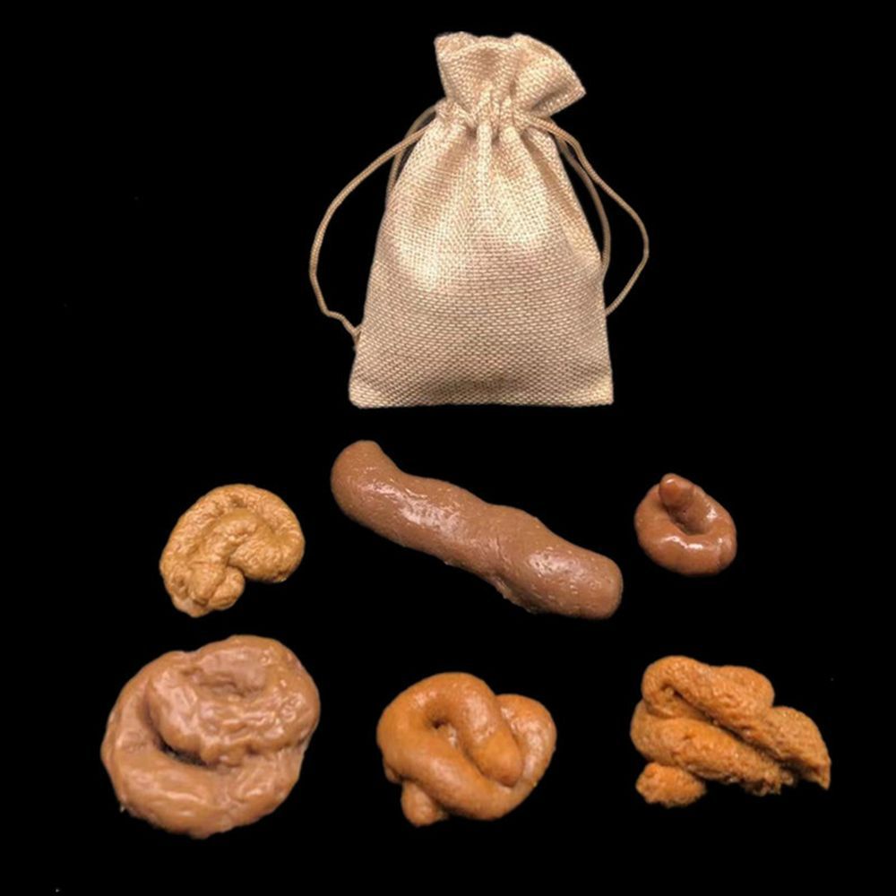 6Pcs Joke Gadget Squish Fool's - Fake Poop Gag Gift ulasan dan harga