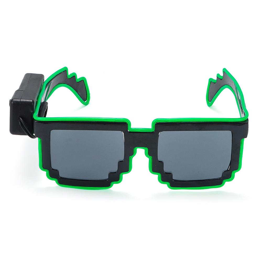 Novel Mosaic LED Glasses Wirel - Glow In The Dark Party Glasses ulasan dan harga