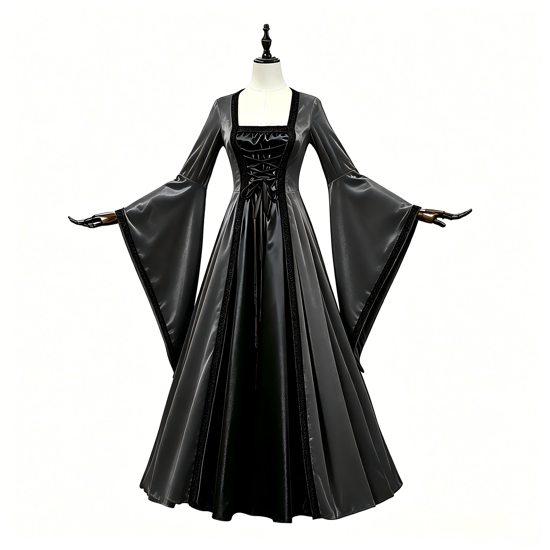 Halloween vintage corset dress - Medieval Renaissance Dress Women ulasan dan harga