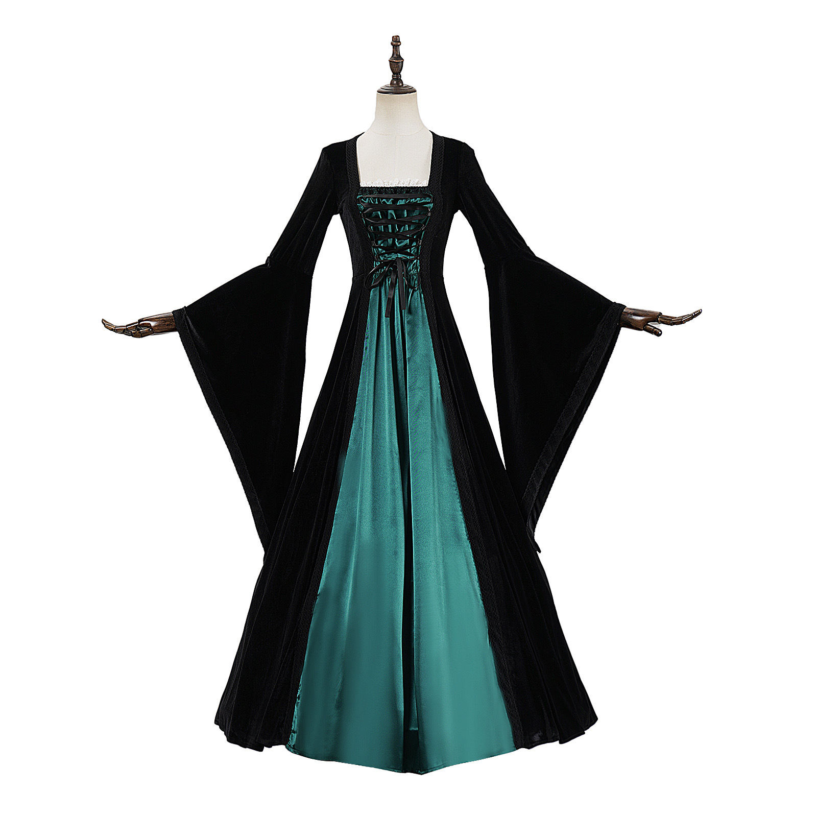 Halloween vintage corset dress - Medieval Renaissance Dress Women ulasan dan harga