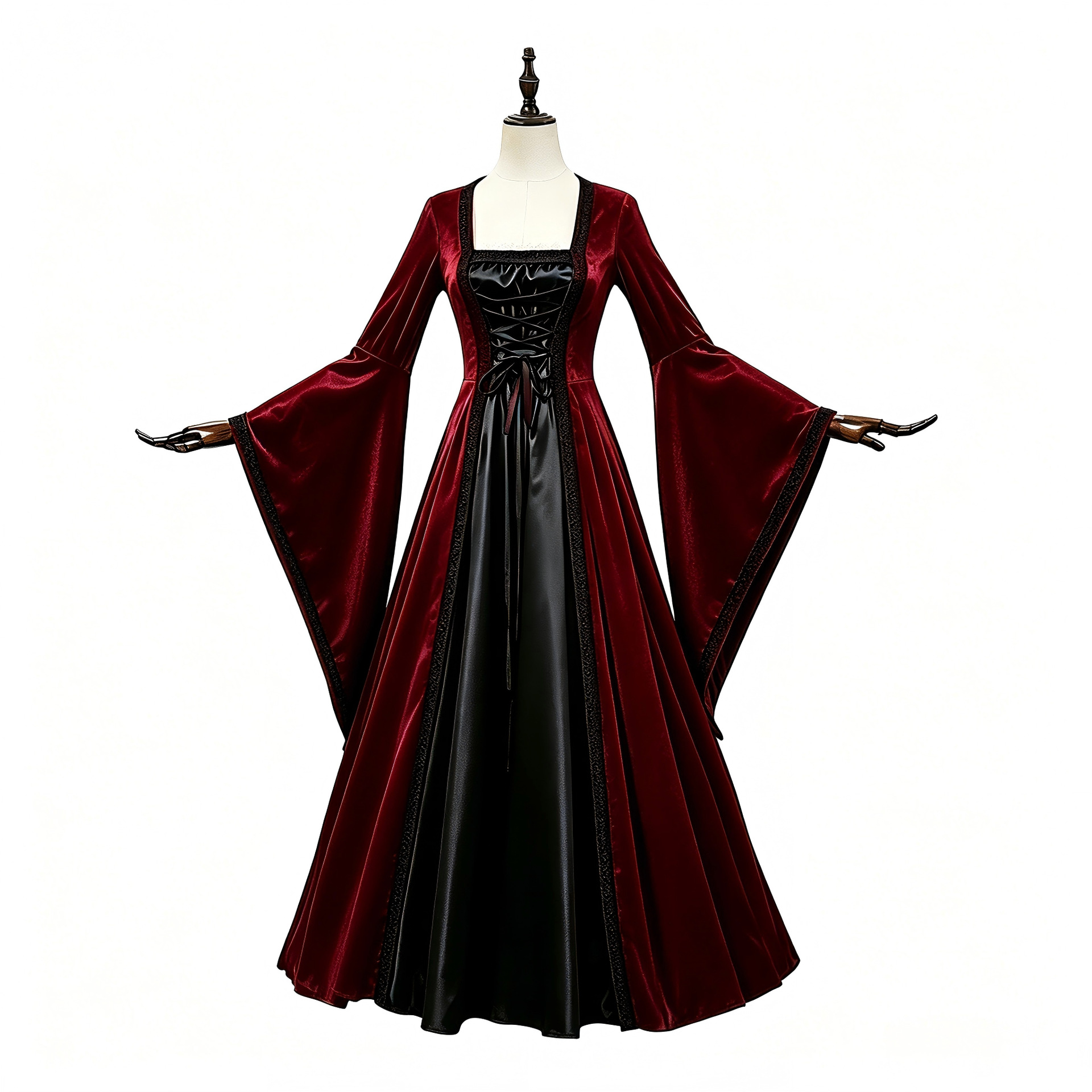Halloween vintage corset dress - Medieval Renaissance Dress Women ulasan dan harga
