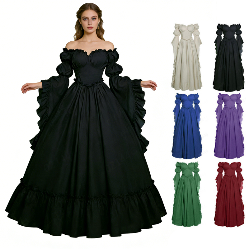 New Women Medieval Gothic Cour - Medieval Renaissance Dress Women ulasan dan harga