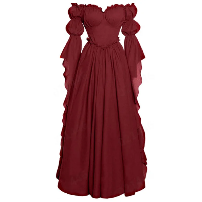 New Women Medieval Gothic Cour - Medieval Renaissance Dress Women ulasan dan harga