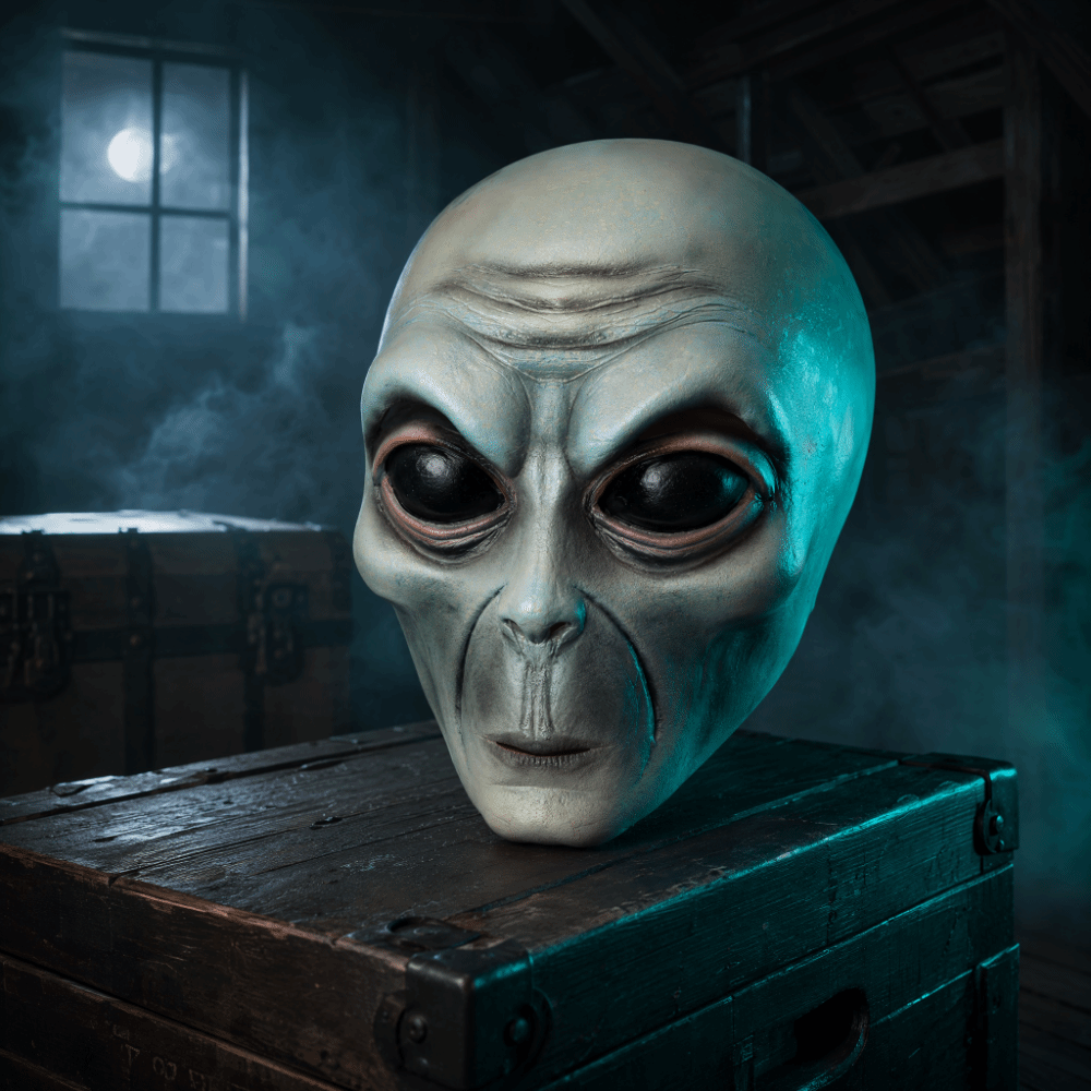 Latex Material Alien Mask Full - Latex Alien Mask Realistic ulasan dan harga