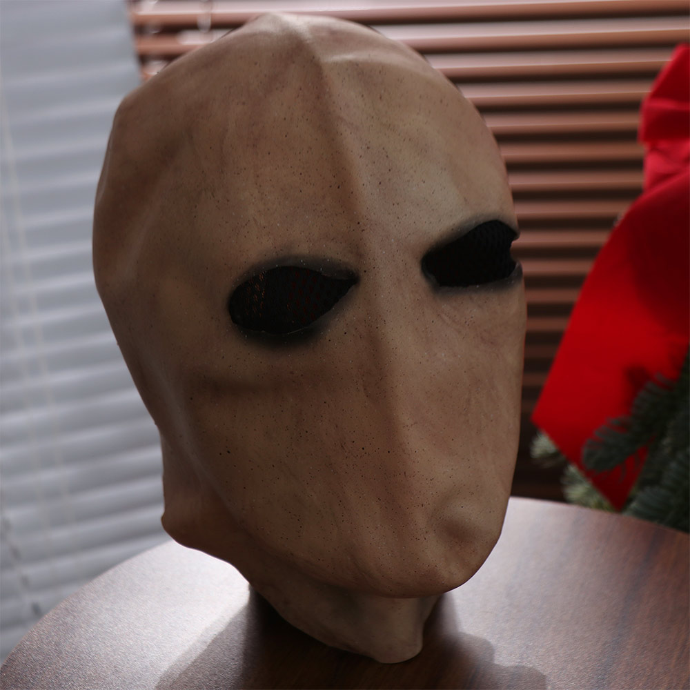 Faceless Man Halloween Slender - Latex Alien Mask Realistic ulasan dan harga