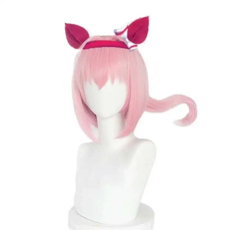 Uma Musume Haru Urara Cosplay  - Anime Cosplay Wig Heat Resistant ulasan dan harga