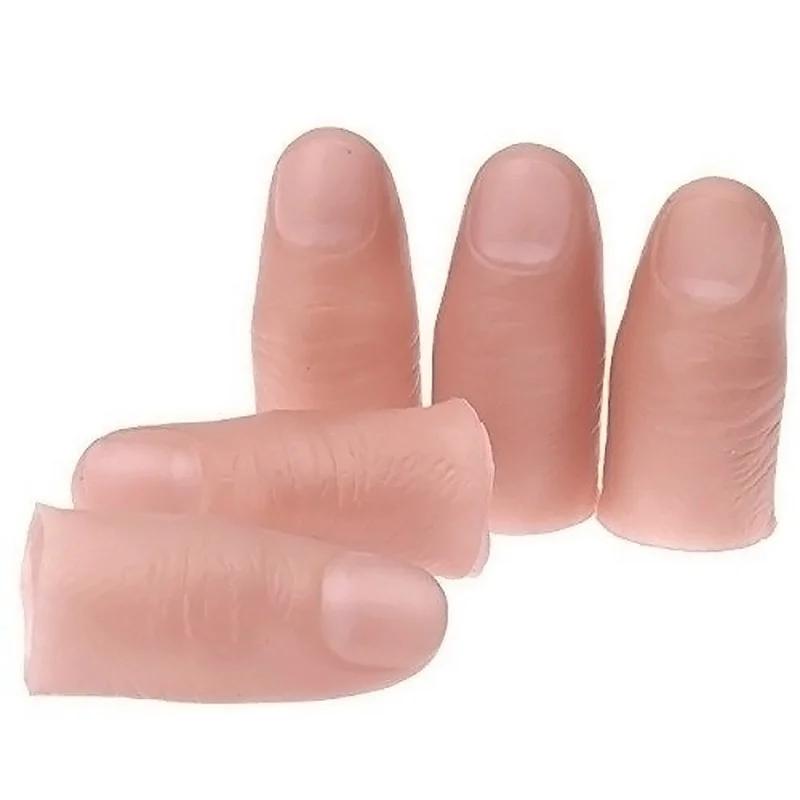 5Pcs/Set Fakes Soft Thumb Tip  - Thumb Tip Magic Trick Set ulasan dan harga