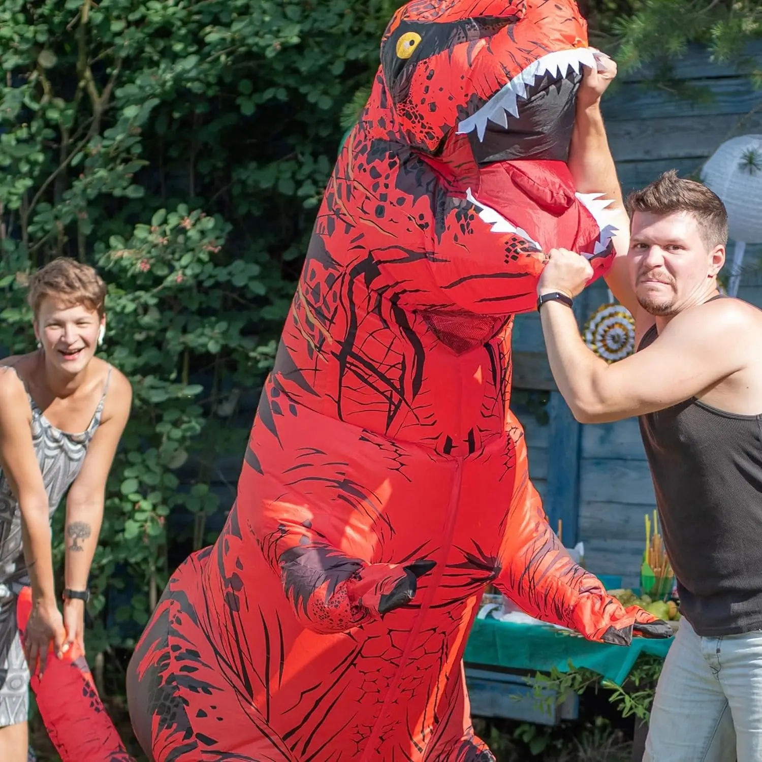 Tyrannosaurus Inflatable Dinos - Inflatable Dinosaur Costume Adult ulasan dan harga