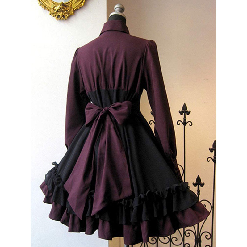 Medieval Gothic bow dress Rena - Medieval Renaissance Dress Women ulasan dan harga