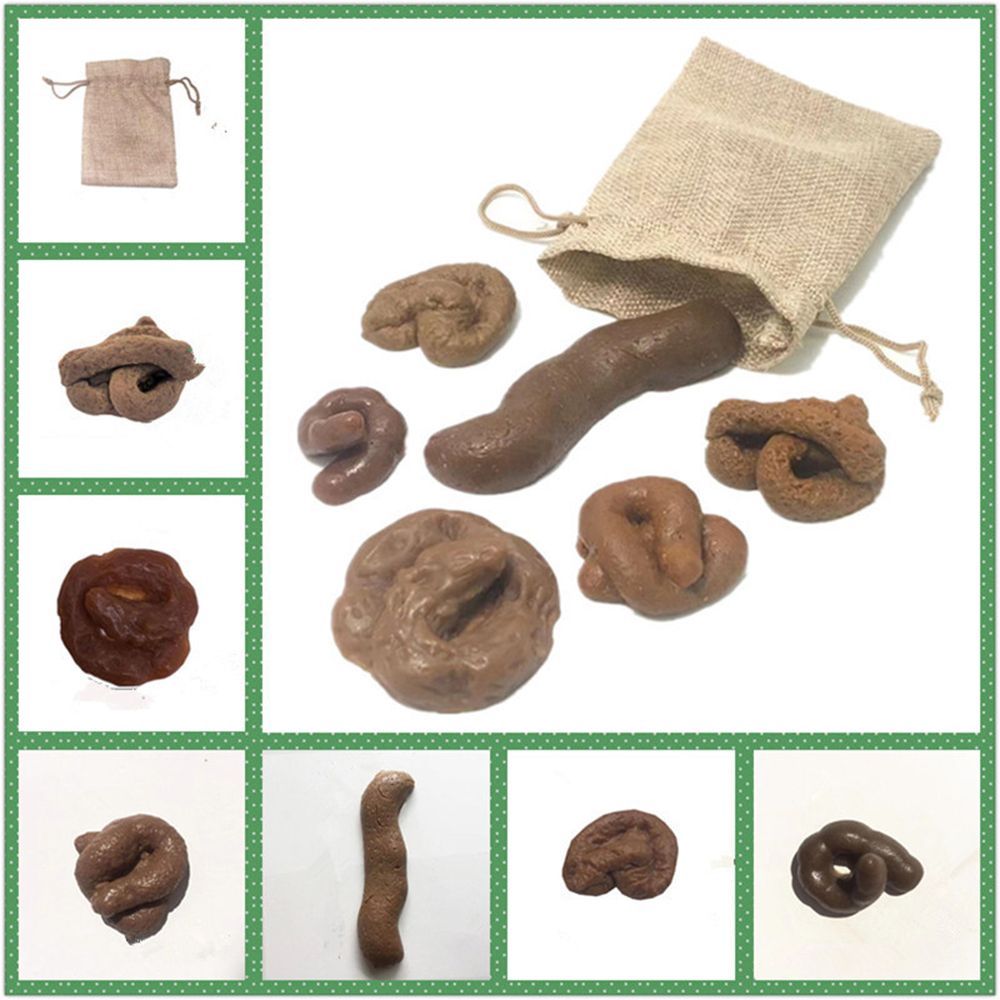 6Pcs Joke Tricky  Gadget Squis - Fake Poop Gag Gift ulasan dan harga