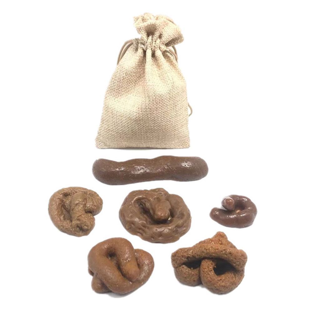 6Pcs Turd Tricky  Antistress F - Fake Poop Gag Gift ulasan dan harga