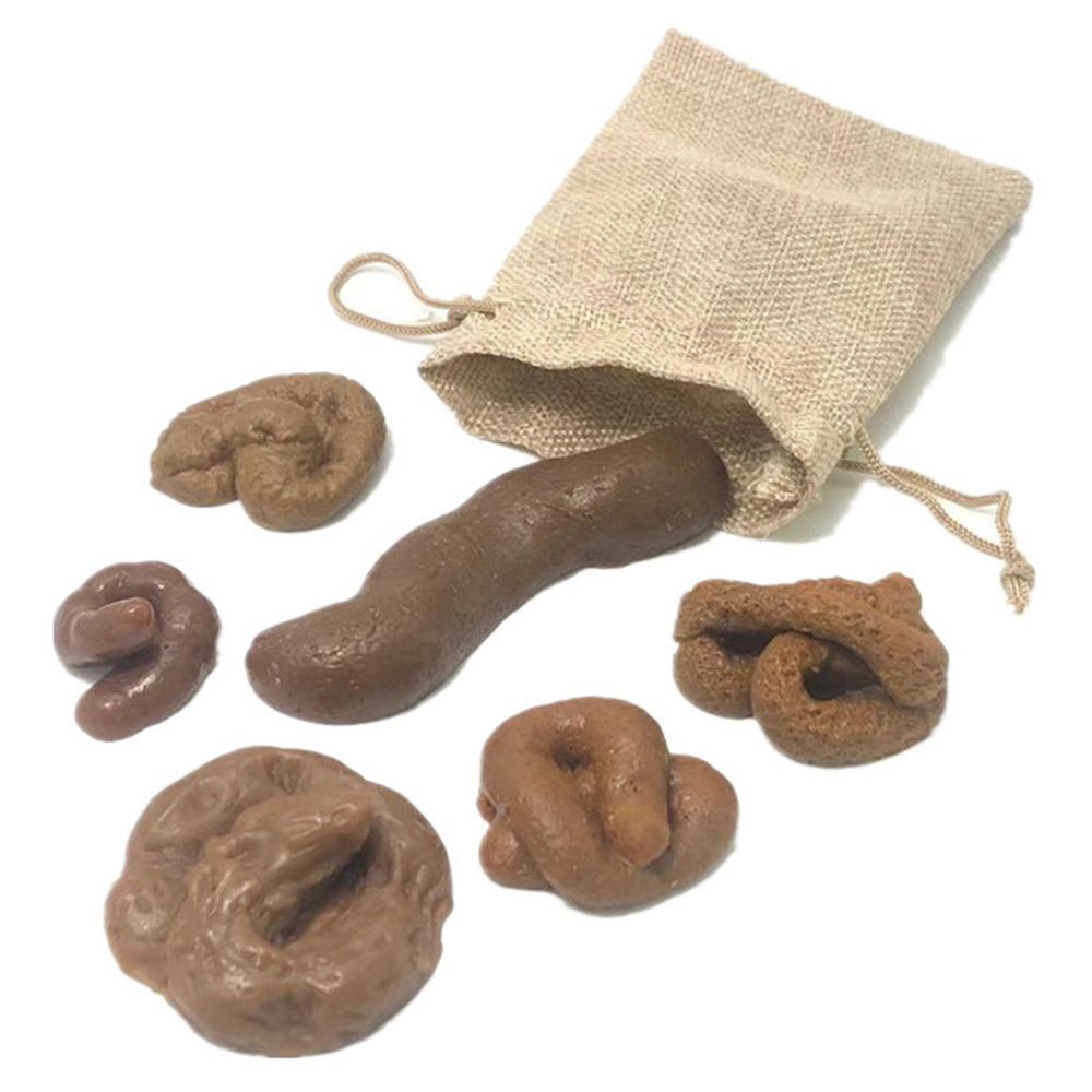 6Pcs Turd Tricky  Antistress F - Fake Poop Gag Gift ulasan dan harga