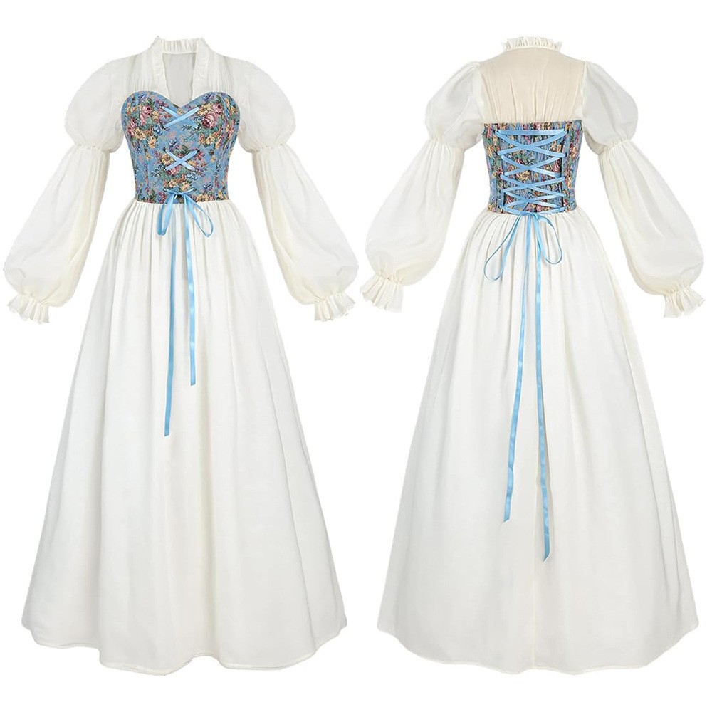 Renaissance Style Corset Waist - Medieval Renaissance Dress Women ulasan dan harga