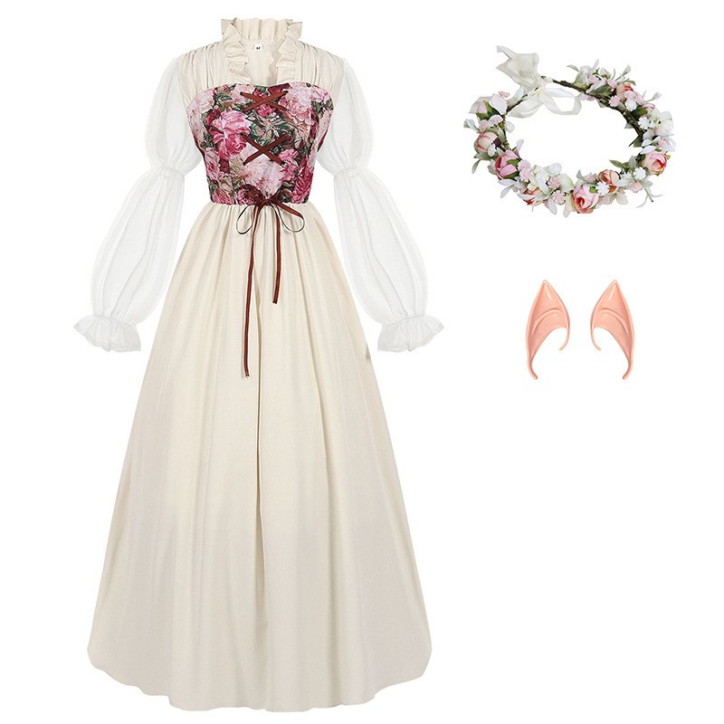 Renaissance Style Corset Waist - Medieval Renaissance Dress Women ulasan dan harga