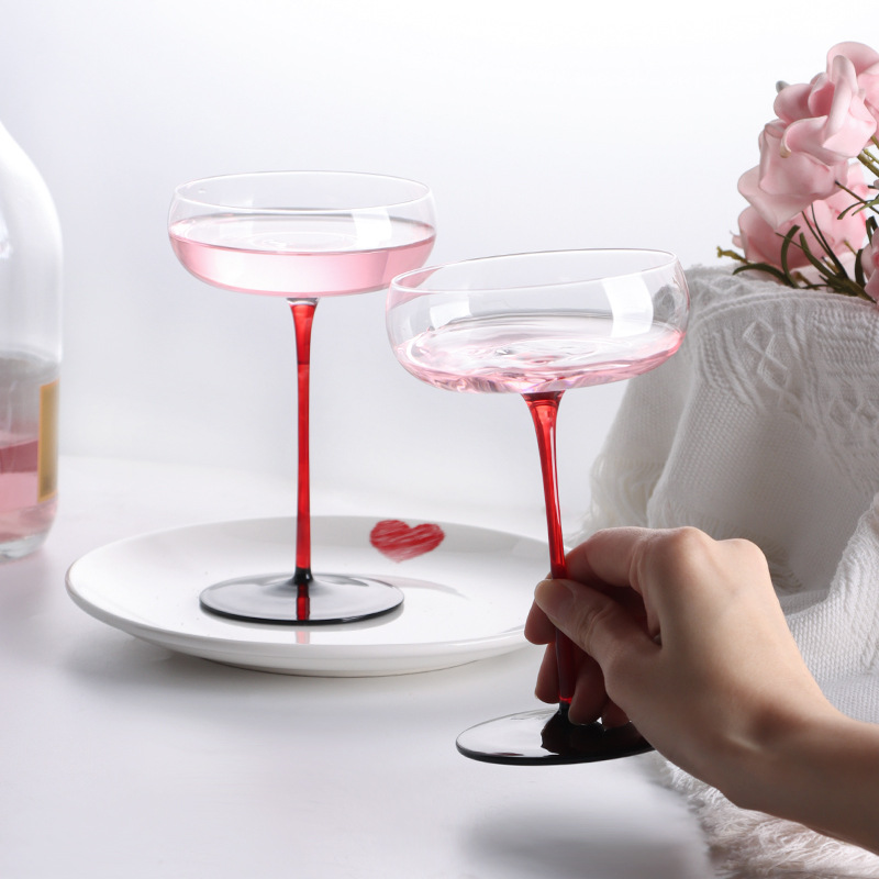 2/1Pcs 220ml Crystal Red Black - Glow In The Dark Party Glasses ulasan dan harga