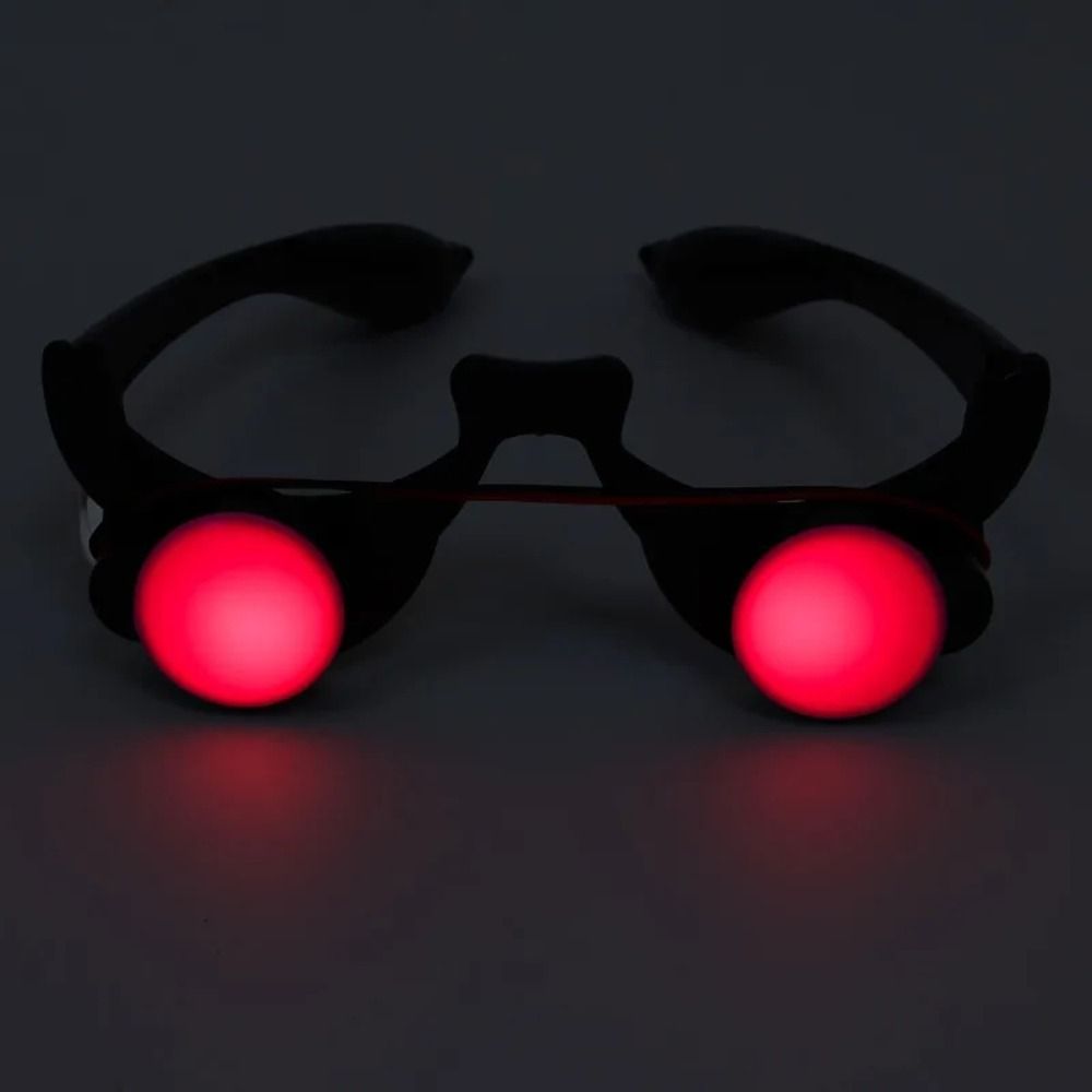 ABS LED Eyewear Red Eyes Glass - Glow In The Dark Party Glasses ulasan dan harga