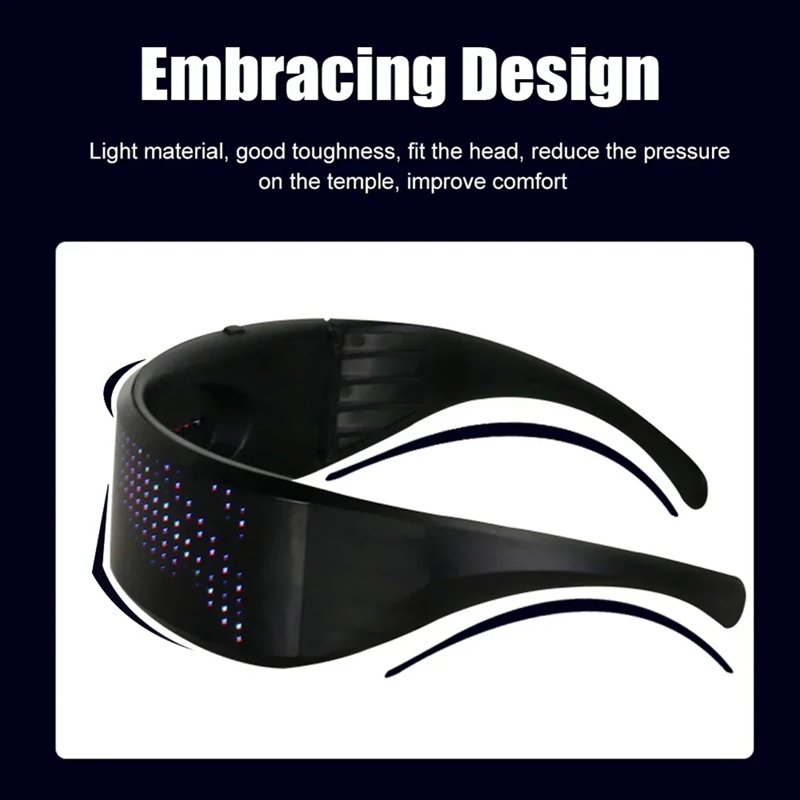 DIY Shining Electronic Futuris - Glow In The Dark Party Glasses ulasan dan harga