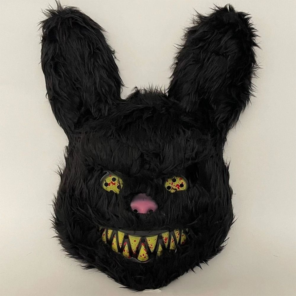 Bloody Plush Bunny Mask Hallow - Led Purge Mask Halloween ulasan dan harga